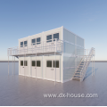 2 story prefab foldable container home